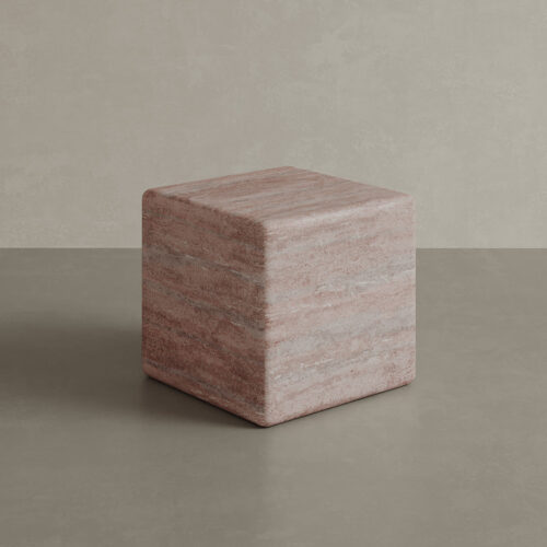 Cerazo Travertine Coffee Table, Red - Image 7