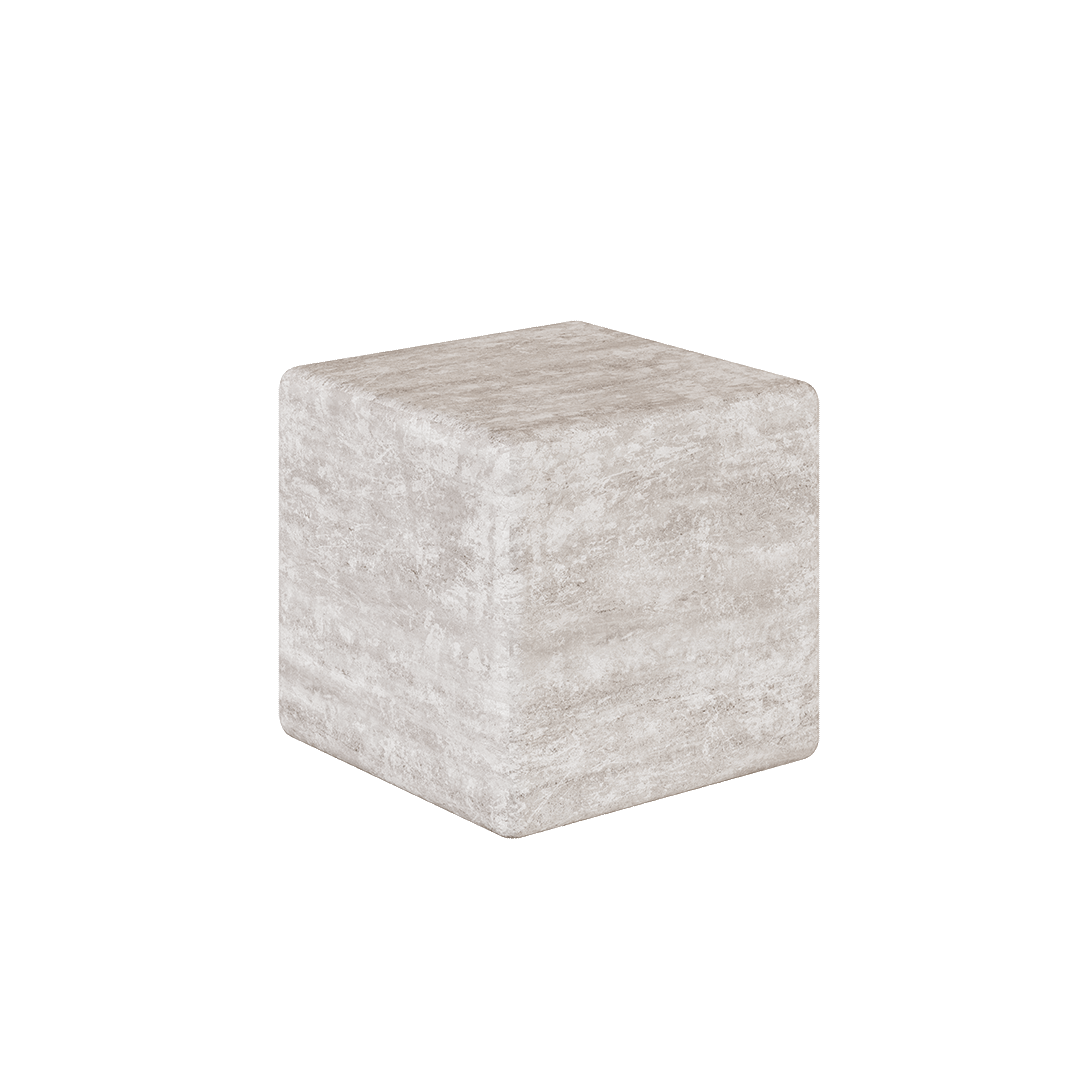 Cerazo Travertine Coffee Table, White - Image 3