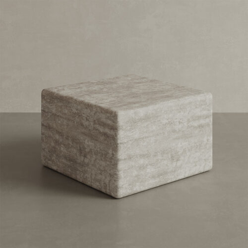 Cerazo Travertine Coffee Table, White - Image 8