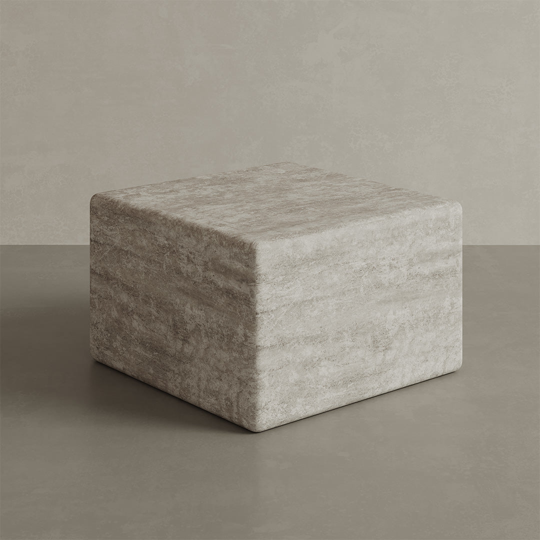 Cerazo Travertine Coffee Table, White - Image 8