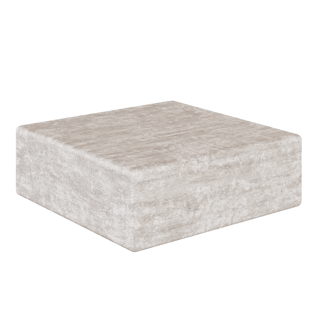 Cerazo Travertine Coffee Table, White - Image 5
