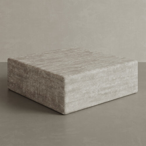 Cerazo Travertine Coffee Table, White - Image 9