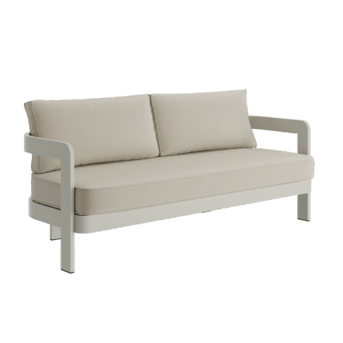 N3 Taupe Three Seater Sofa Sand Canvas