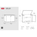 Keter 6′ x 3′ Oakland Grande Store Heavy Duty Plastic Shed – Grey-oakleysgardenmachine- Free shipping