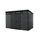 Keter 11x 7 Cortina Heavy Duty Plastic Pent Shed – Dark Grey