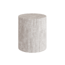 Porto Travertine Side Table, White