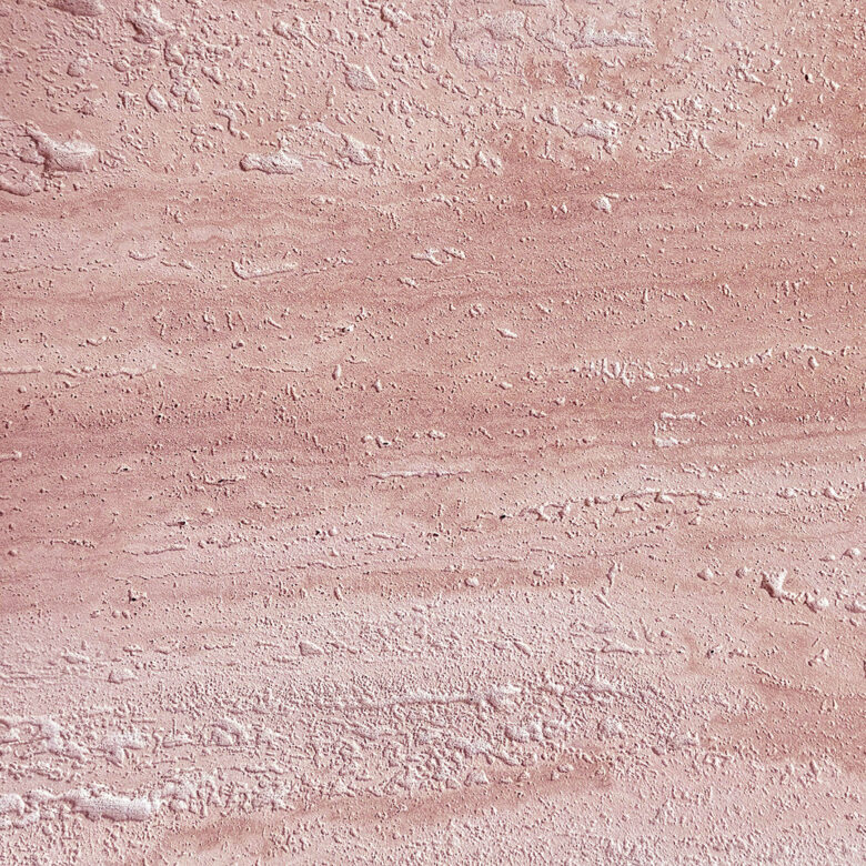 Porto Travertine Side Table, Red - Image 3