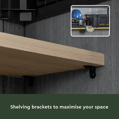 Keter Signature Decocoat Walnut 2020L Pent Garden storage 6x3 ft (H)1325mm (W)1905mm - Image 8