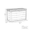 Keter Signature Decocoat Walnut 757L Garden storage box 5x2 ft (H)900mm (W)1517mm