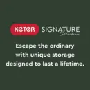 Keter Signature Decocoat Walnut 757L Garden storage box 5x2 ft (H)900mm (W)1517mm