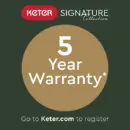 Keter Signature Decocoat Walnut 757L Garden storage box 5x2 ft (H)900mm (W)1517mm