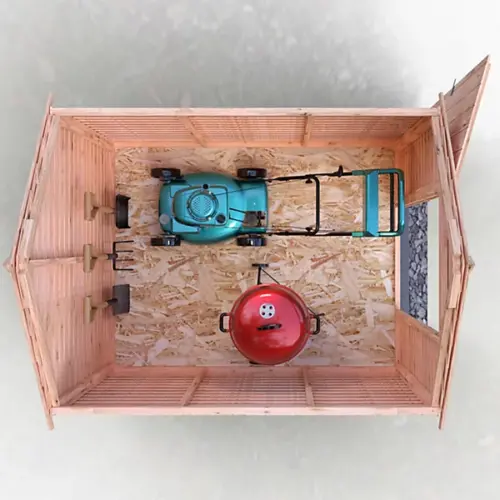 Shire Overlap 7x5 Single Door Windowless Value Garden Building - Image 7