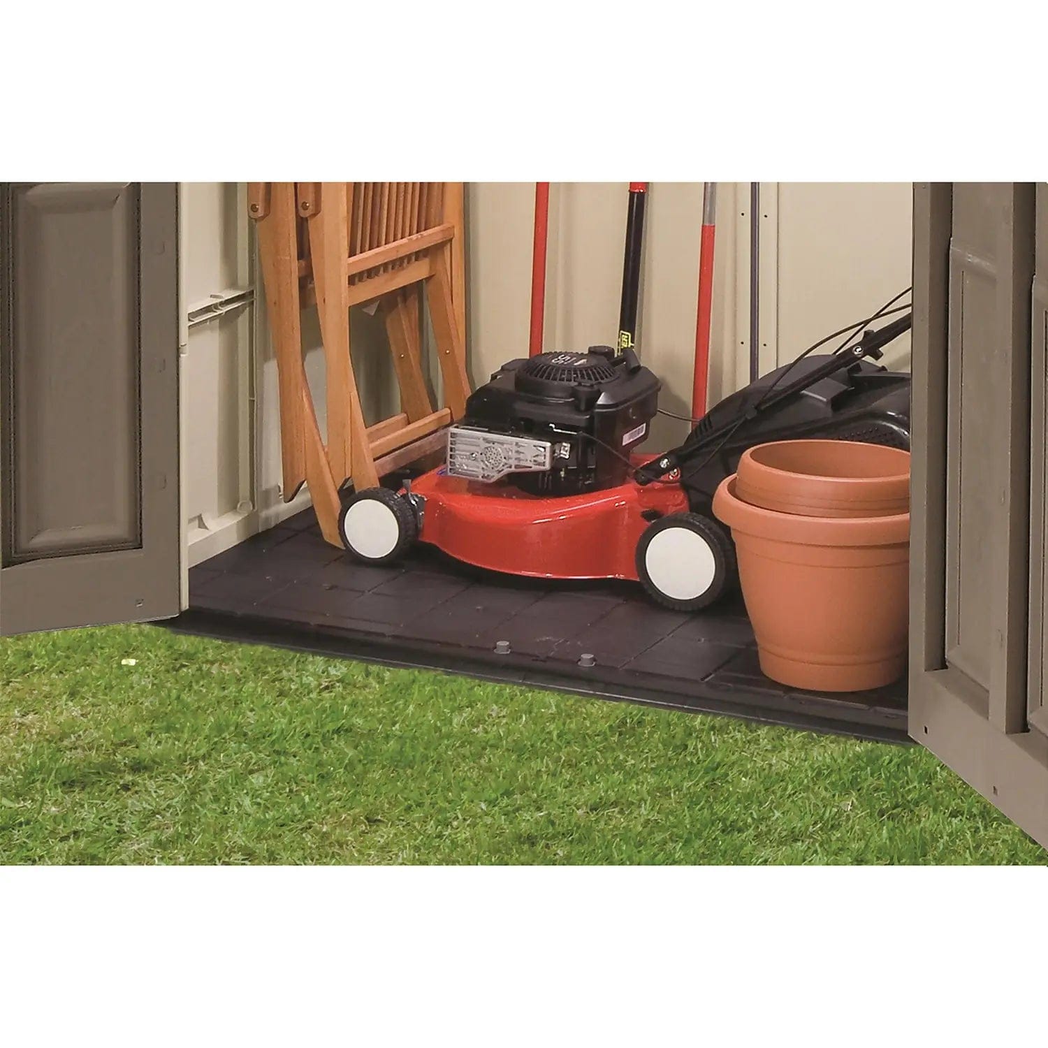 Keter 8’x11′ Factor Heavy Duty Plastic Garden Shed – Beige - Image 10