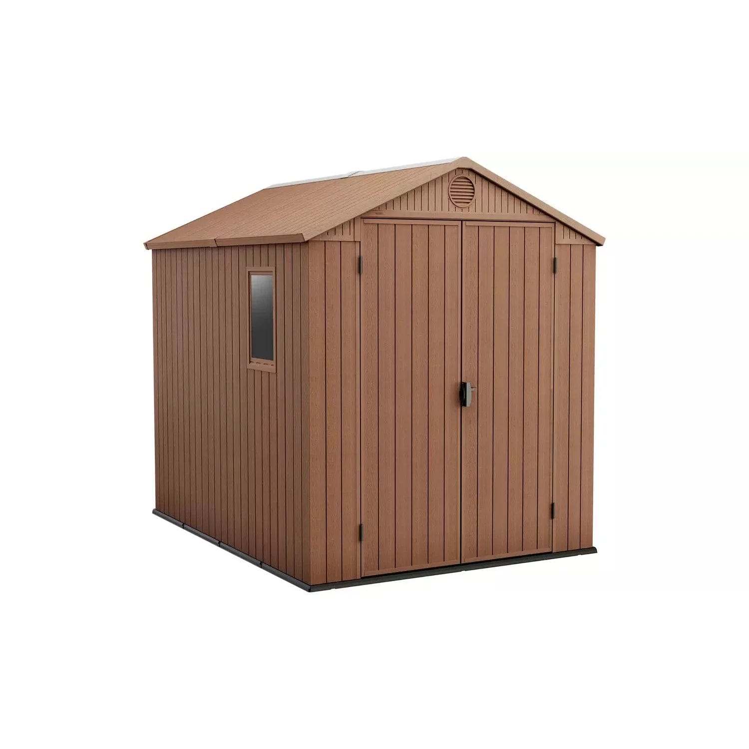 Keter Darwin 8x6 ft Apex Plastic 2 door Shed with floor & 1 window