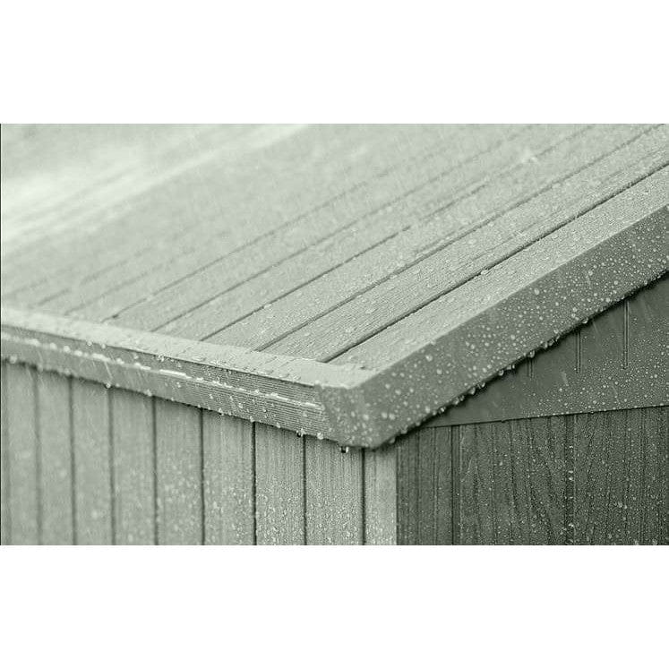 Keter 6’x8′ Darwin Heavy Duty Plastic Garden Shed – Green - Image 4