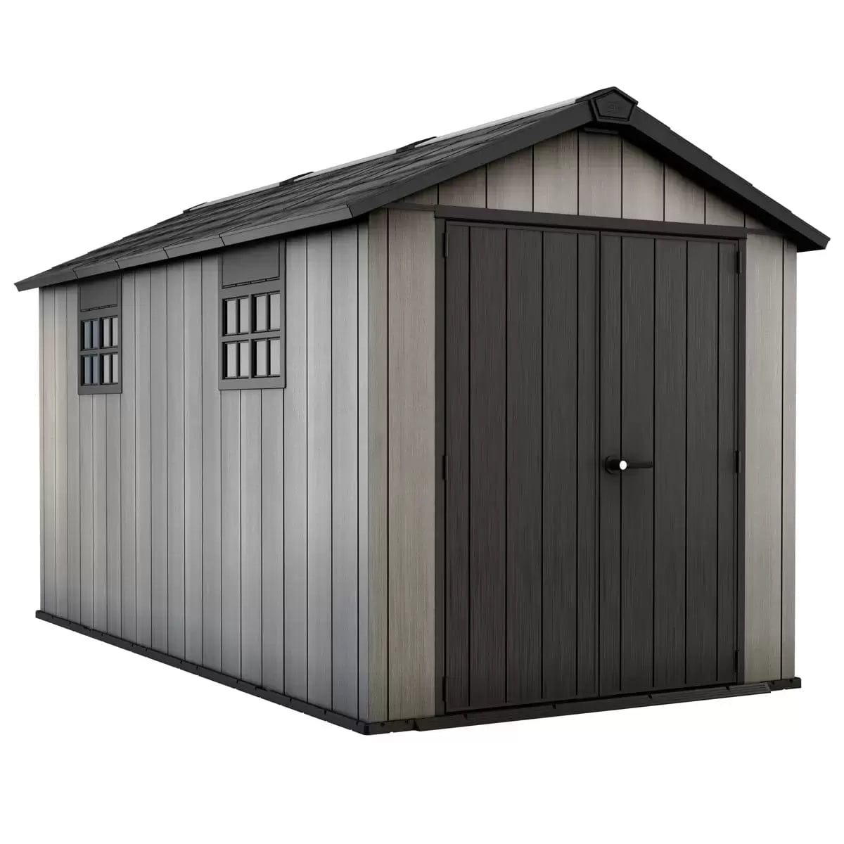 Keter 7.5′ x 13′ Oakland Heavy Duty Plastic Shed – Grey