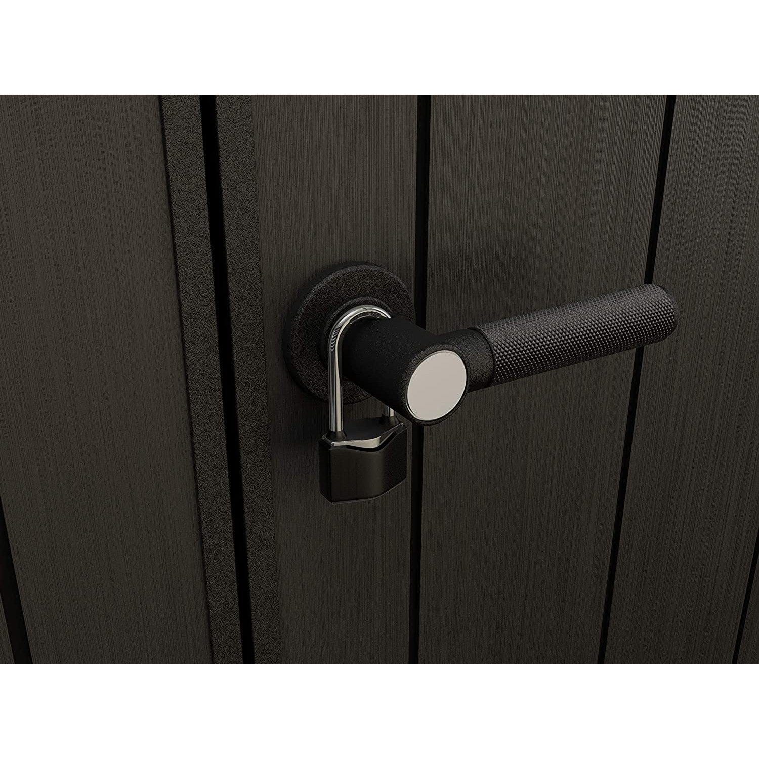 Keter Artisan 7x11 ft Pent Grey Plastic 2 door Shed with floor & 1 window - Image 8