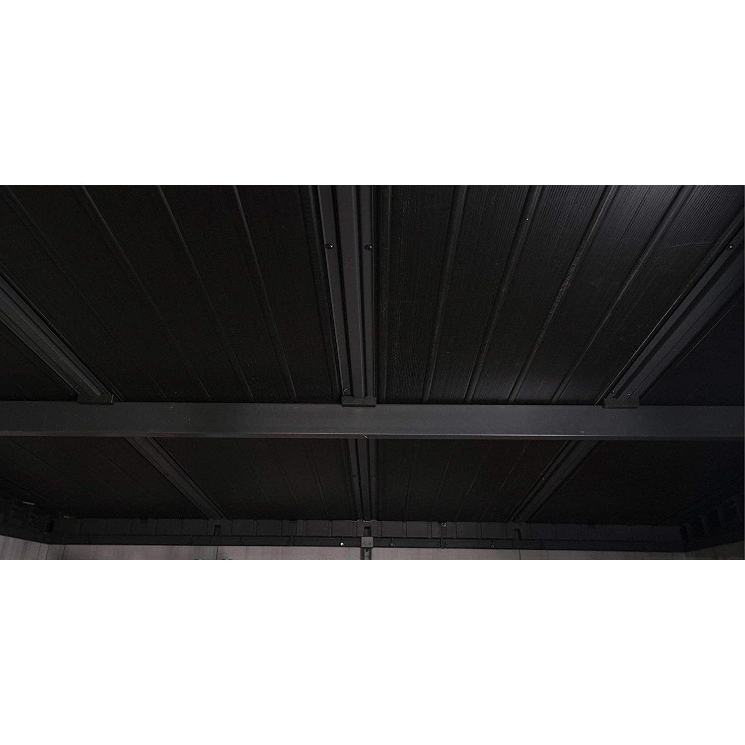 Keter Artisan 7x11 ft Pent Grey Plastic 2 door Shed with floor & 1 window - Image 5